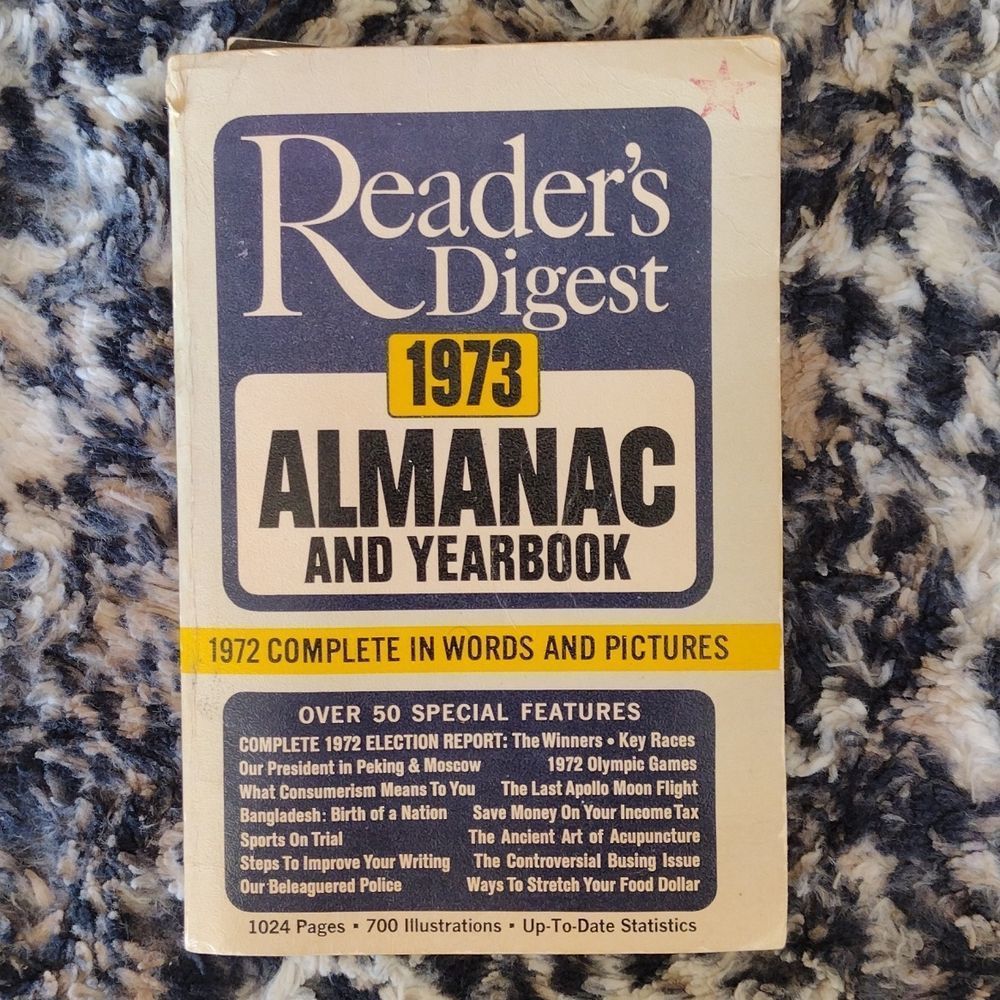 Readers Digest 1973 Almanac & Yearbook